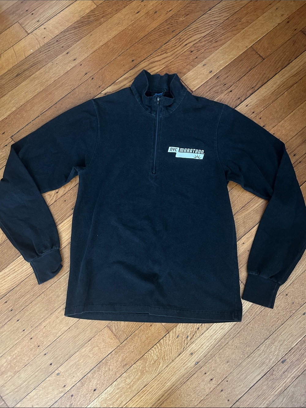 NYC Marathon Women’s Vintage Black  Quarter Zip